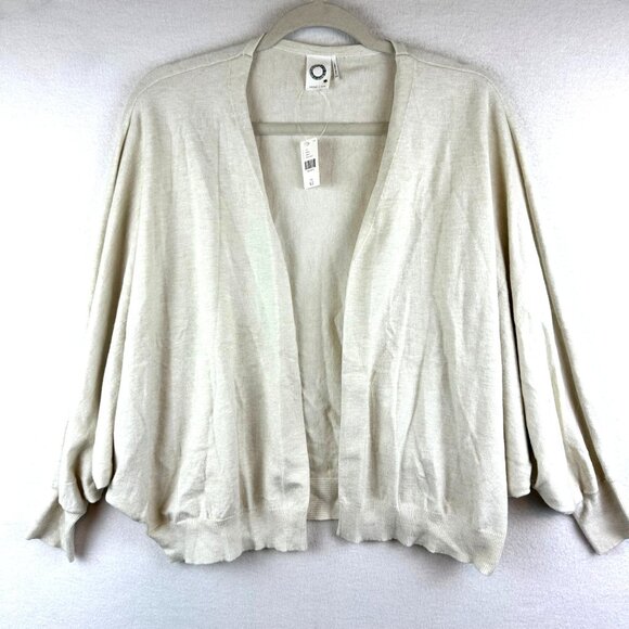 NWT Anthropologie Akemi + Kin Cream Cardigan One Size Balloon Lagenlook Casual - Picture 1 of 8